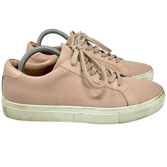 GREATS The Royale Sneakers Blush Pink Perforated EUR Size 40 US 9.5 Leather - Picture 2 of 9
